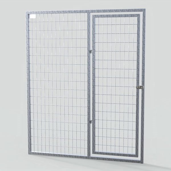 Door Panel 5'x6' w/24" Door and Stainless Steel Handle