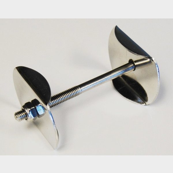 Bolt Assembly Stainless Steel, 3", 2-washers, bolt, nut.