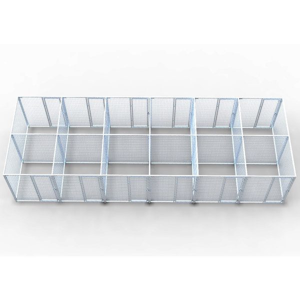 Back to Back Complete 12-Run Kennel 5’x5’ w/ Stainless steel hardware - Image 2