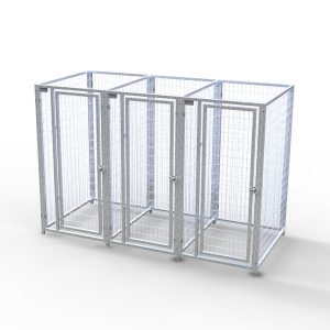 Complete 3-Run Kennel 3'x4' w/ Stainless steel hardware.