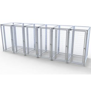 Complete 6-Run Kennel 3'x4' w/ Stainless steel hardware.