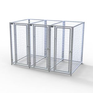 Complete 3-Run Kennel 3'x5' w/ Stainless steel hardware.