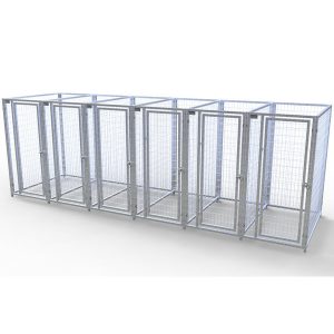 Complete 6-Run Kennel 3'x5' w/ Stainless steel hardware.