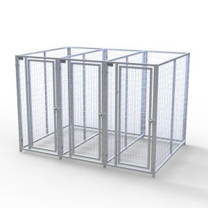 Complete 3-Run Kennel 3'x6' w/ Stainless steel hardware
