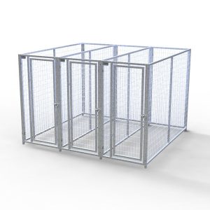 Complete 3-Run Kennel 3'x8' w/ Stainless steel hardware.