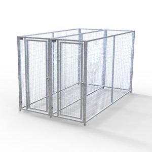 Complete 2-Run Kennel 3'x10' w/ Stainless steel hardware