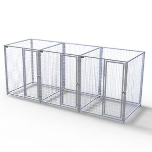 Complete 3-Run Kennel 5'x5' w/ Stainless steel hardware.