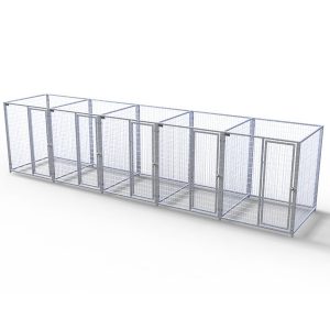 Complete 5-Run Kennel 5'x5' w/ Stainless steel hardware.