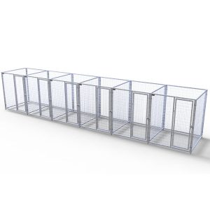 Complete 6-Run Kennel 5'x5' w/ Stainless steel hardware.