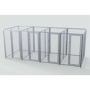Complete 4-Run Kennel 4'x6' w/ Stainless steel hardware.