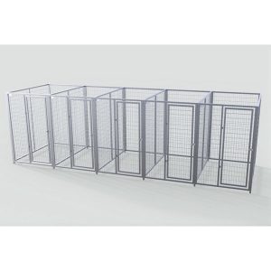 Complete 5-Run Kennel 4'x6' w/ Stainless steel hardware.
