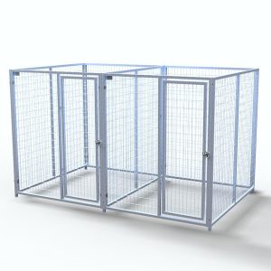 Complete 2-Run Kennel 5'x6' w/ Stainless steel hardware.
