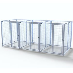 Complete 3-Run Kennel 5'x6' w/ Stainless steel hardware.