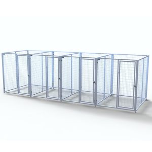 Complete 4-Run Kennel 5'x6' w/ Stainless steel hardware.