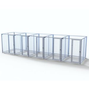 Complete 5-Run Kennel 5'x6' w/ Stainless steel hardware.