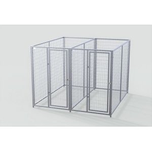 Complete 2-Run Kennel 4'x8' w/ Stainless steel hardware