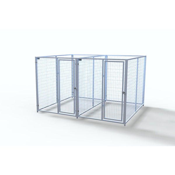 Complete 2-Run Kennel 5'x8' w/ Stainless steel hardware.