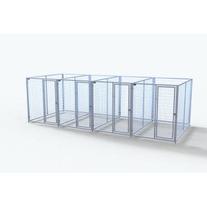 Complete 4-Run Kennel 5'x8' w/ Stainless steel hardware.