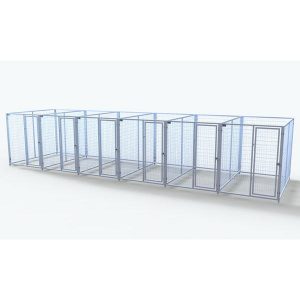 Complete 6-Run Kennel 5'x8' w/ Stainless steel hardware.