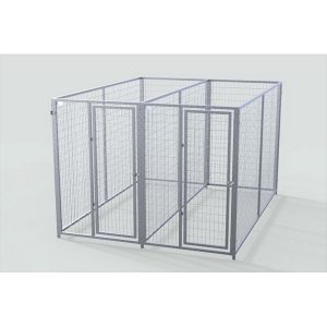Complete 2-Run Kennel 4'x10' w/ Stainless steel hardware.