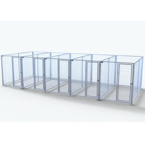 Complete 5-Run Kennel 5'x10' w/ Stainless steel hardware.