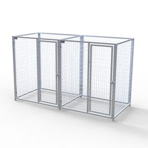 Complete 2-Run Kennel 5'x4' w/ Stainless steel hardware.