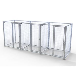 Complete 3-Run Kennel 5'x4' w/ Stainless steel hardware.