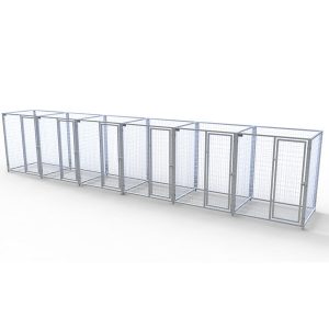 Complete 6-Run Kennel 5'x4' w/ Stainless steel hardware.